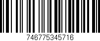 Código de barras (EAN, GTIN, SKU, ISBN): '746775345716'