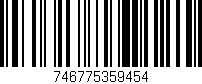 Código de barras (EAN, GTIN, SKU, ISBN): '746775359454'