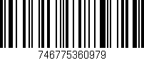 Código de barras (EAN, GTIN, SKU, ISBN): '746775360979'