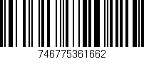 Código de barras (EAN, GTIN, SKU, ISBN): '746775361662'