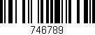 Código de barras (EAN, GTIN, SKU, ISBN): '746789'