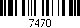 Código de barras (EAN, GTIN, SKU, ISBN): '7470'