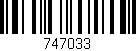 Código de barras (EAN, GTIN, SKU, ISBN): '747033'