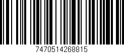 Código de barras (EAN, GTIN, SKU, ISBN): '7470514268815'