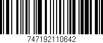 Código de barras (EAN, GTIN, SKU, ISBN): '747192110642'