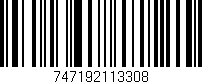 Código de barras (EAN, GTIN, SKU, ISBN): '747192113308'
