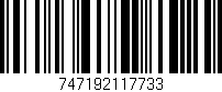 Código de barras (EAN, GTIN, SKU, ISBN): '747192117733'