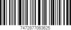 Código de barras (EAN, GTIN, SKU, ISBN): '7472877063625'
