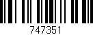 Código de barras (EAN, GTIN, SKU, ISBN): '747351'