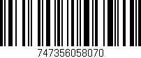 Código de barras (EAN, GTIN, SKU, ISBN): '747356058070'