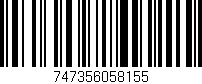 Código de barras (EAN, GTIN, SKU, ISBN): '747356058155'