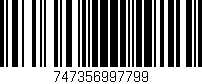 Código de barras (EAN, GTIN, SKU, ISBN): '747356997799'
