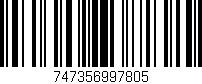 Código de barras (EAN, GTIN, SKU, ISBN): '747356997805'