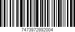 Código de barras (EAN, GTIN, SKU, ISBN): '7473972892004'