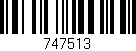 Código de barras (EAN, GTIN, SKU, ISBN): '747513'