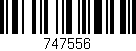 Código de barras (EAN, GTIN, SKU, ISBN): '747556'