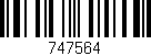 Código de barras (EAN, GTIN, SKU, ISBN): '747564'