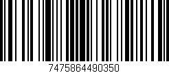 Código de barras (EAN, GTIN, SKU, ISBN): '7475864490350'