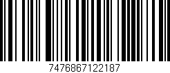 Código de barras (EAN, GTIN, SKU, ISBN): '7476867122187'