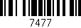 Código de barras (EAN, GTIN, SKU, ISBN): '7477'