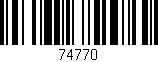 Código de barras (EAN, GTIN, SKU, ISBN): '74770'