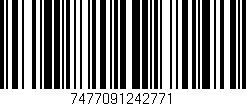 Código de barras (EAN, GTIN, SKU, ISBN): '7477091242771'