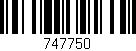 Código de barras (EAN, GTIN, SKU, ISBN): '747750'