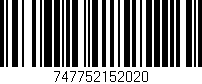 Código de barras (EAN, GTIN, SKU, ISBN): '747752152020'