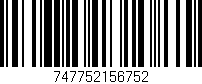 Código de barras (EAN, GTIN, SKU, ISBN): '747752156752'