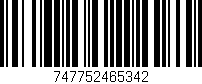 Código de barras (EAN, GTIN, SKU, ISBN): '747752465342'