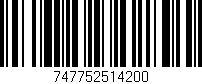 Código de barras (EAN, GTIN, SKU, ISBN): '747752514200'