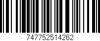 Código de barras (EAN, GTIN, SKU, ISBN): '747752514262'