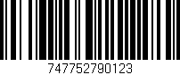 Código de barras (EAN, GTIN, SKU, ISBN): '747752790123'