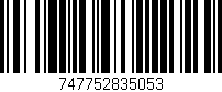 Código de barras (EAN, GTIN, SKU, ISBN): '747752835053'