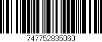 Código de barras (EAN, GTIN, SKU, ISBN): '747752835060'