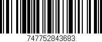 Código de barras (EAN, GTIN, SKU, ISBN): '747752843683'