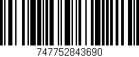 Código de barras (EAN, GTIN, SKU, ISBN): '747752843690'