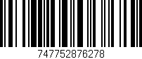 Código de barras (EAN, GTIN, SKU, ISBN): '747752876278'
