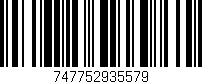 Código de barras (EAN, GTIN, SKU, ISBN): '747752935579'