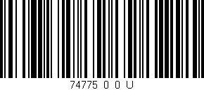Código de barras (EAN, GTIN, SKU, ISBN): '74775_0_0_U'
