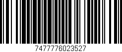 Código de barras (EAN, GTIN, SKU, ISBN): '7477776023527'