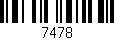 Código de barras (EAN, GTIN, SKU, ISBN): '7478'