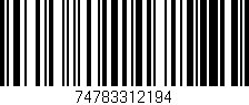 Código de barras (EAN, GTIN, SKU, ISBN): '74783312194'