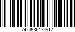 Código de barras (EAN, GTIN, SKU, ISBN): '7478568178517'