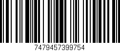 Código de barras (EAN, GTIN, SKU, ISBN): '7479457399754'