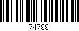 Código de barras (EAN, GTIN, SKU, ISBN): '74799'