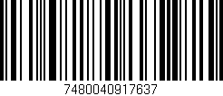 Código de barras (EAN, GTIN, SKU, ISBN): '7480040917637'