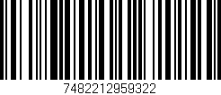 Código de barras (EAN, GTIN, SKU, ISBN): '7482212959322'