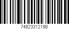 Código de barras (EAN, GTIN, SKU, ISBN): '74823312198'