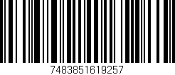 Código de barras (EAN, GTIN, SKU, ISBN): '7483851619257'